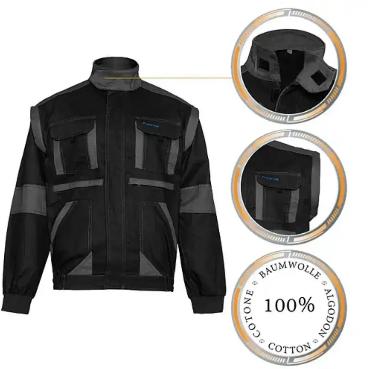 Куртка робоча PROCOTTON GREY Польща ,спецівка польська якісна ,спецодяг ХБ робочий Artmaster