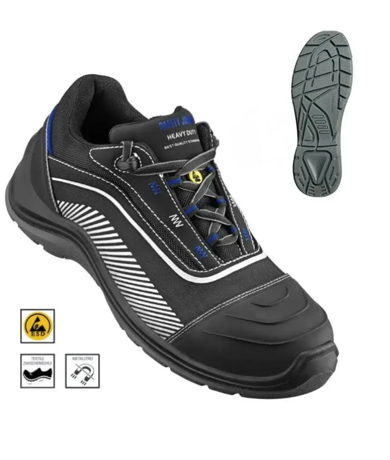 Робочі кросівки Safety Jogger DYNAMICA S3 SRC, шкіряні, композит, SJ Flex вставка